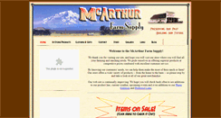 Desktop Screenshot of mcarthurfarmsupply.com