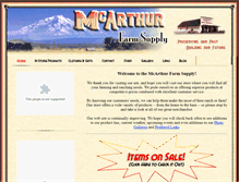 Tablet Screenshot of mcarthurfarmsupply.com